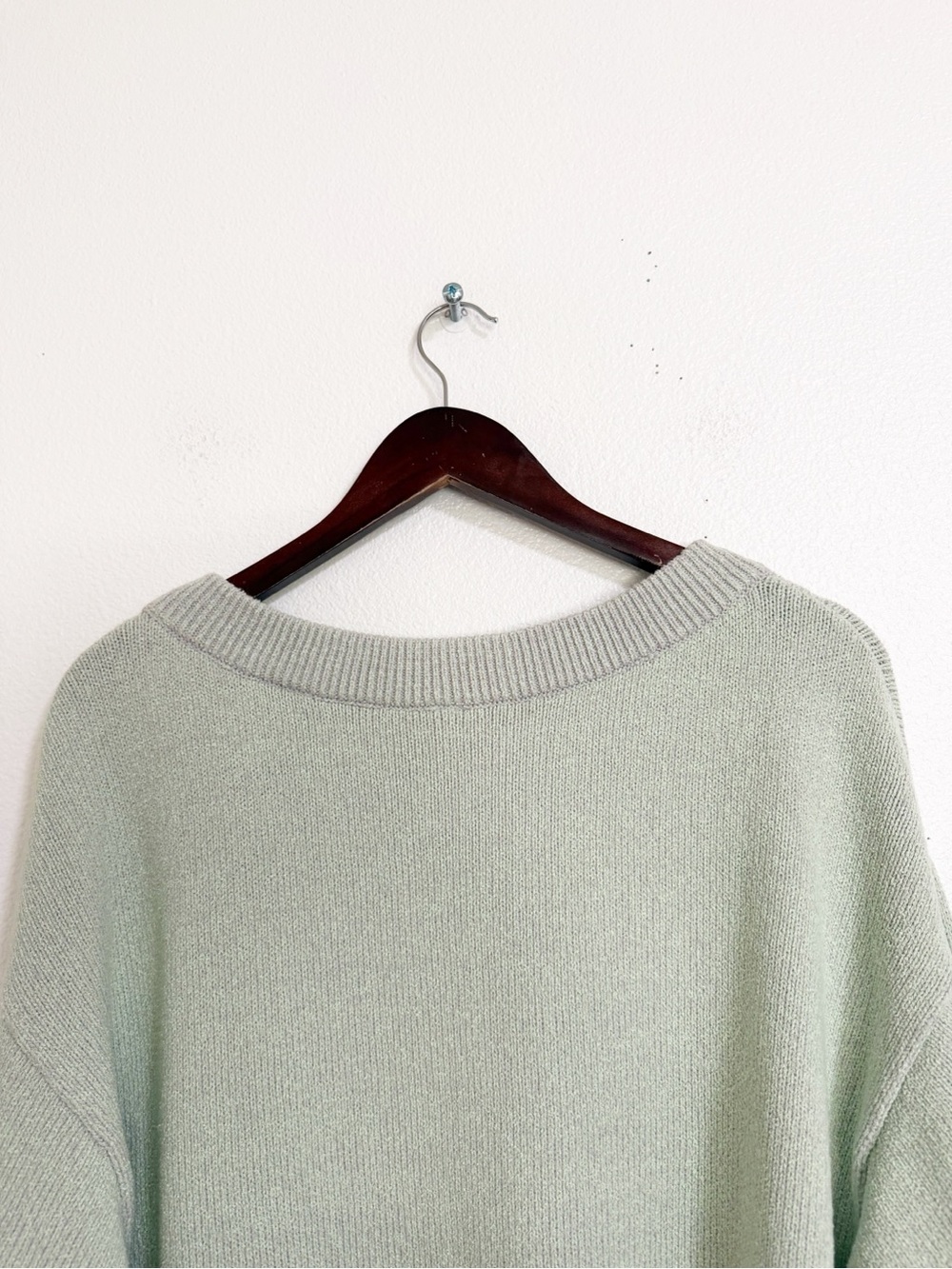 NEW Free People Street Fair Tunic Sweater Oversized Lime Gray Size L - Picture 7 of 15